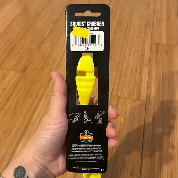 NEW ERGODYNE Squids Grabber Yellow #3400 Dual Style Clip - Picture 4 of 5